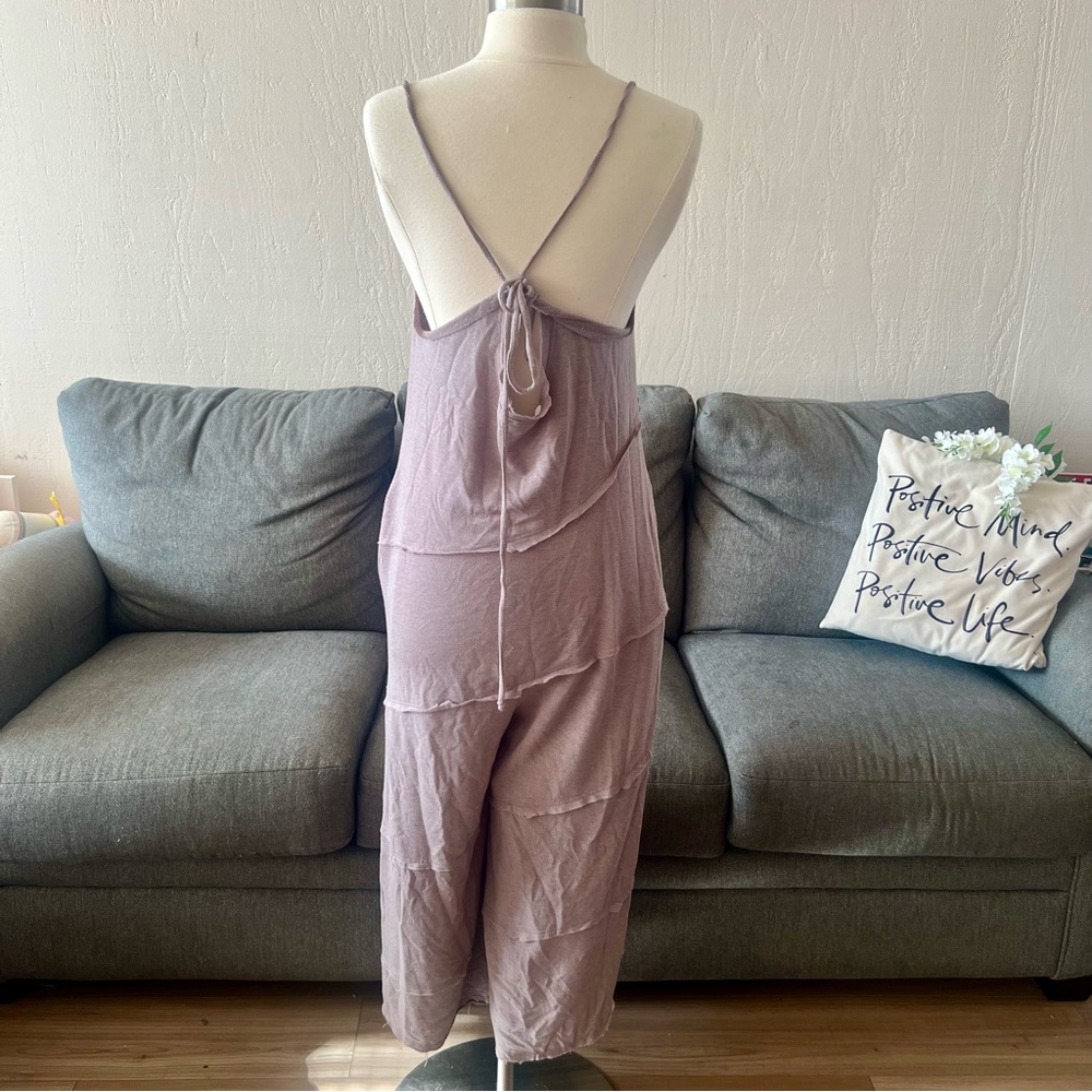 Ces Femme Wide Leg Taupe Jumpsuit - Picture 6 of 12
